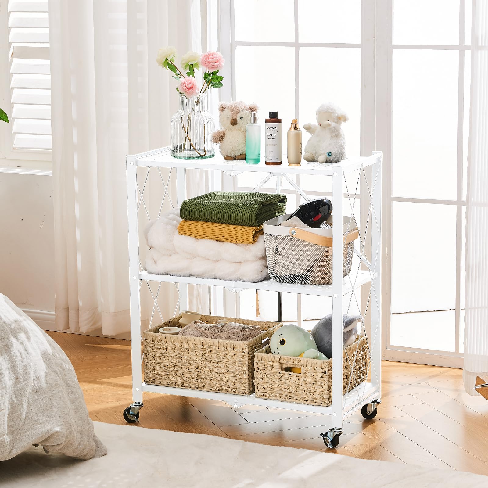 Amazon.com: BRIAN & DANY 3-Tier Foldable Storage Shelves with